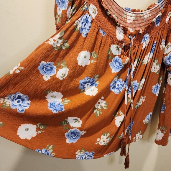 Krazy Kat  Floral Boho Women's Top size XL - Picture 6 of 11